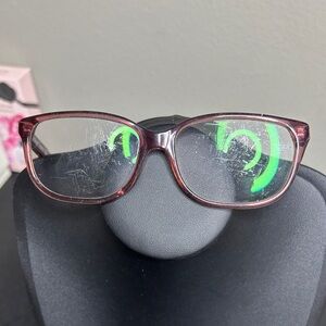 Coach Prescription *SCRATCHED* Stylish Red Glasses Frame